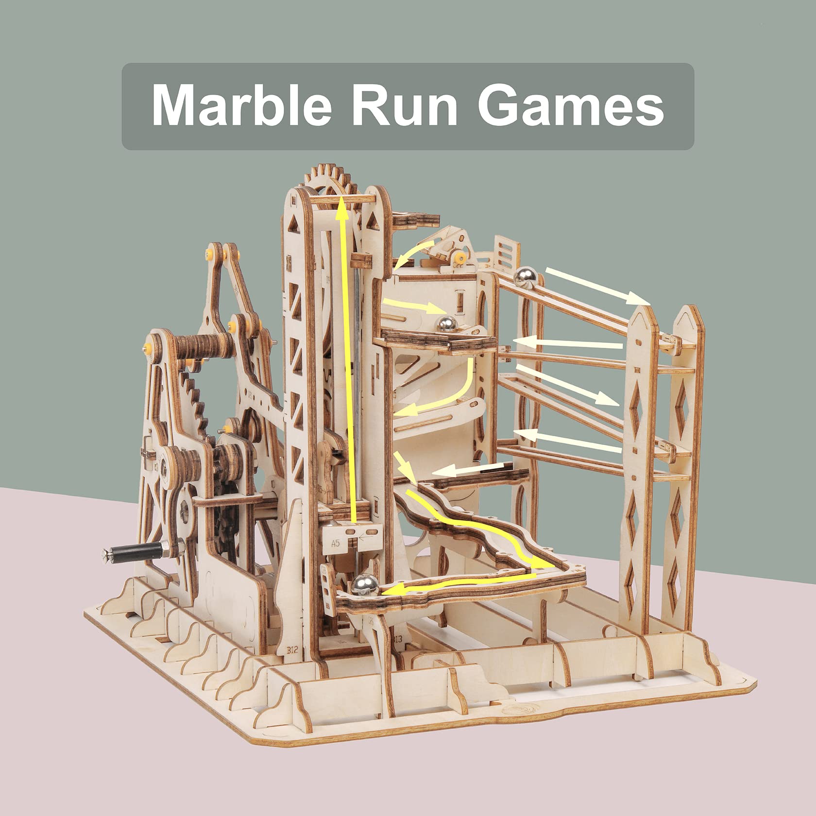 Amazon.co.jp: Rowood マーブルラン 3Dパズル 木製町モデル 大人向け